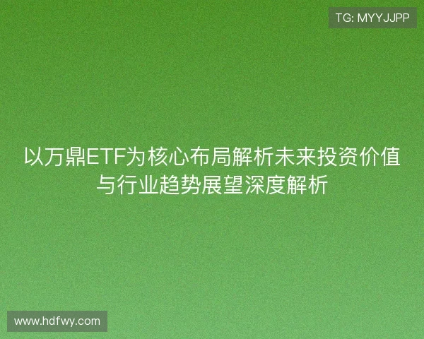 以万鼎ETF为核心布局解析未来投资价值与行业趋势展望深度解析